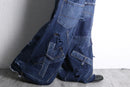 ''Re:make''buggy dark blue denim pants