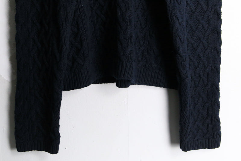 "Calvin Klein" black roll neck cotton knit