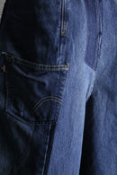 ''Re:make''buggy dark blue denim pants