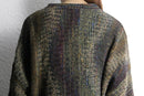 “BACHRACH”textured multicolor 3D knit