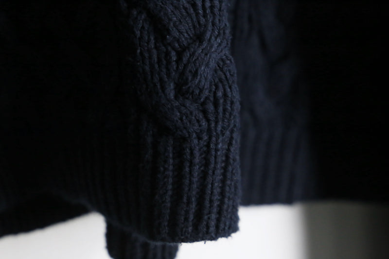 "Calvin Klein" black roll neck cotton knit