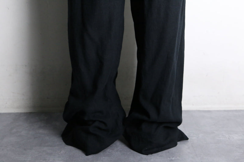 linen and rayon black easy pants