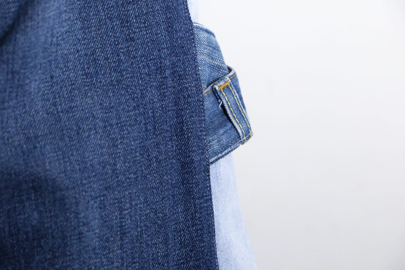 "Re:make" patchwork design buggy flare denim