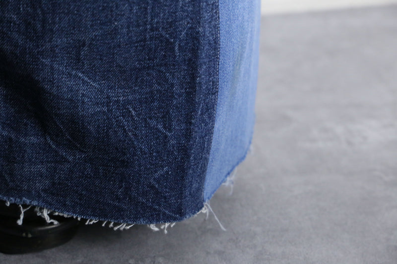 "Re:make" patchwork design buggy flare denim