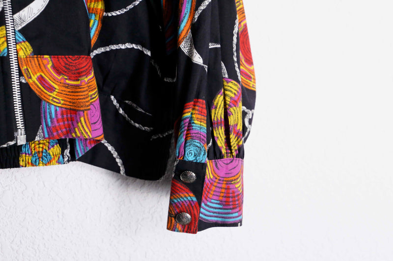 art puttern stand collar jaket