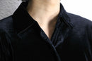 black velour L/S shirt