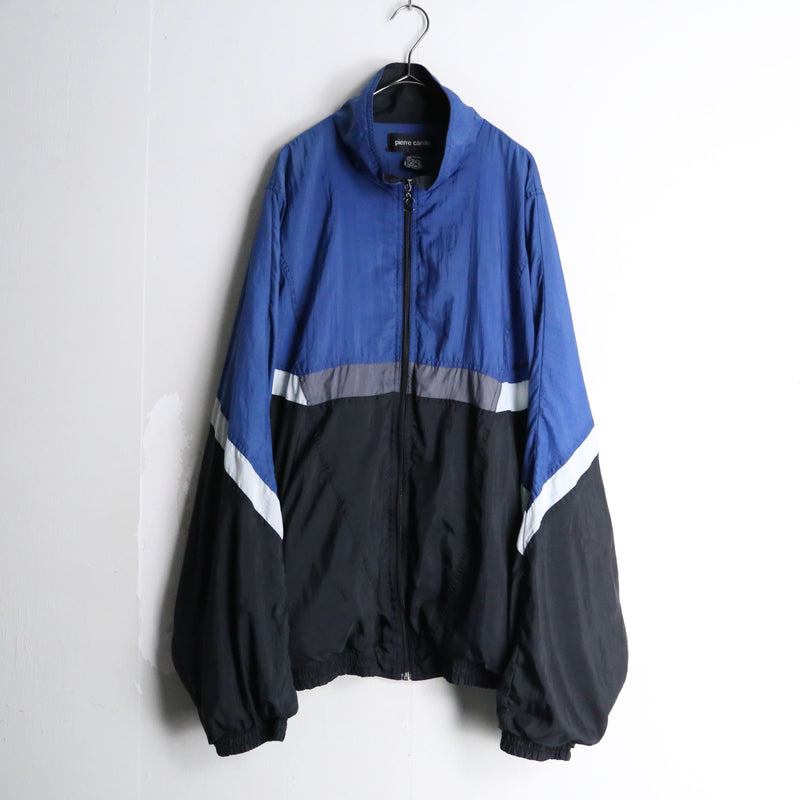 "Pierre Cardin" blue×black nylon jacket