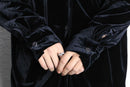 black velour L/S shirt