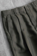 1990s BACHRACK herringbone twill poly rayon slacks
