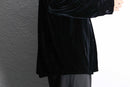 black velour L/S shirt