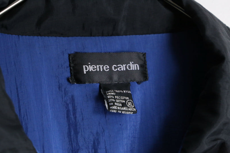 "Pierre Cardin" blue×black nylon jacket