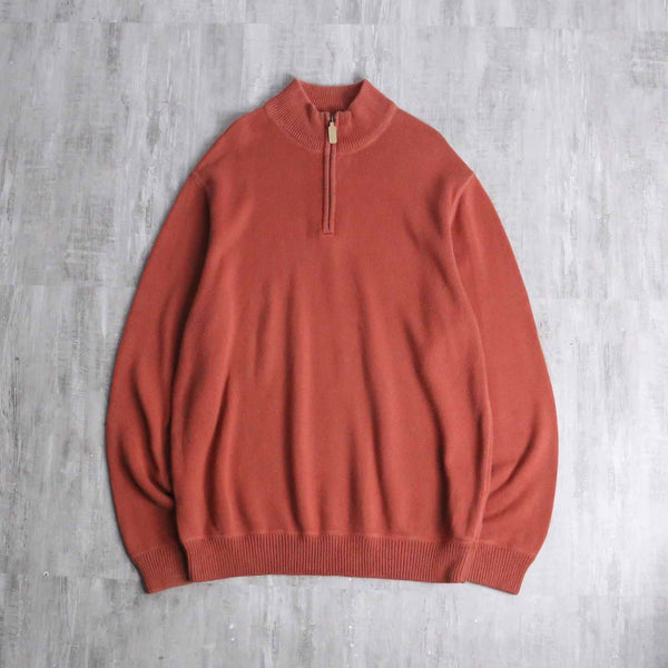 1990-00's Eddie Bauer half zip cotton knit