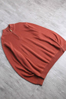 1990-00's Eddie Bauer half zip cotton knit