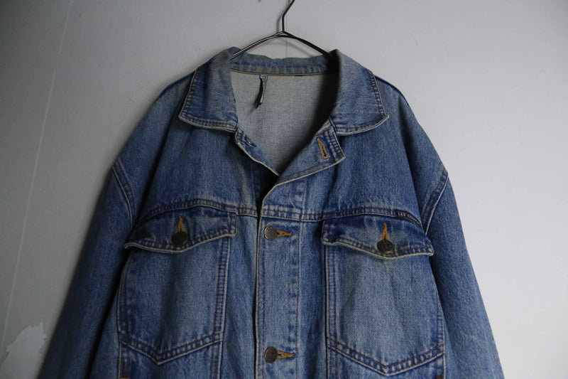 LEE wolf back patch design denim jacket