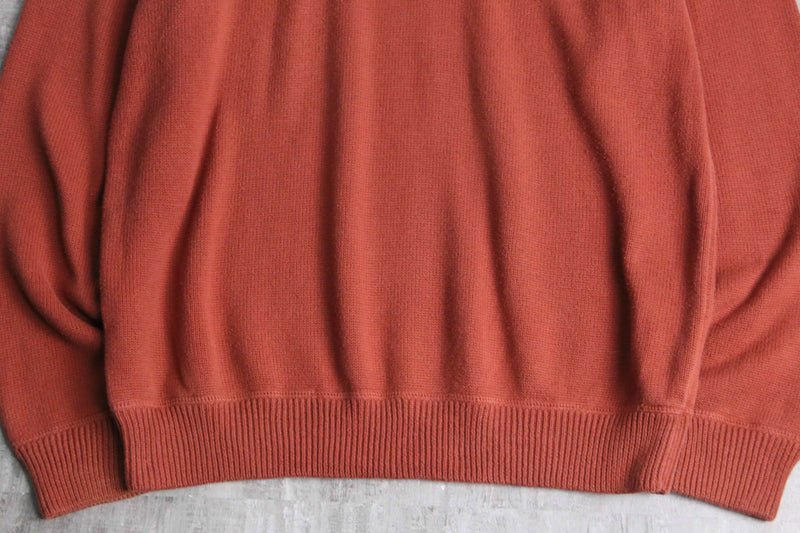 1990-00's Eddie Bauer half zip cotton knit