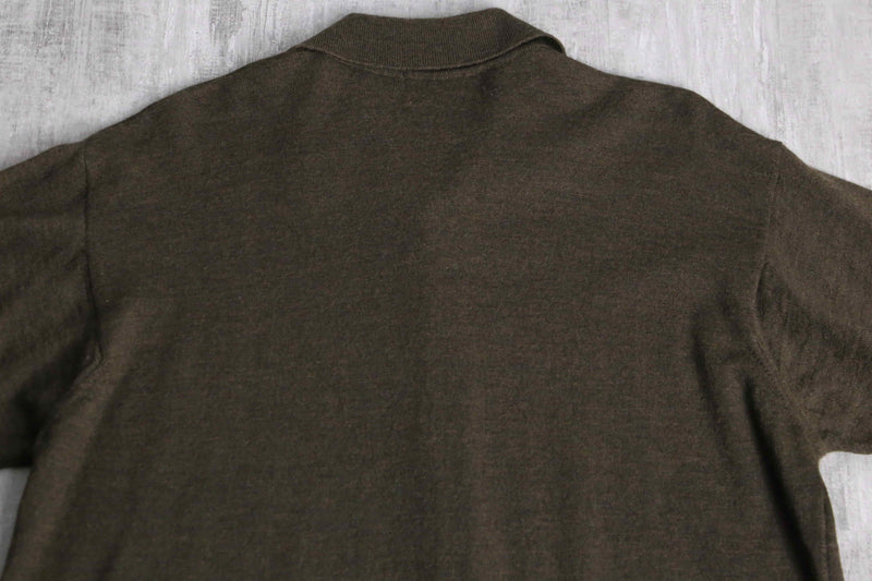 "Yves Saint Laurent" brown knit cardigan