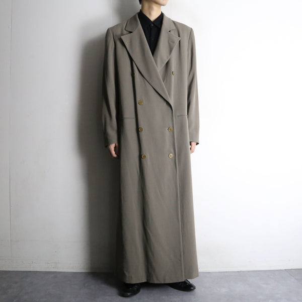 "Caivin Klein collection" super long wool gabardine trench coat