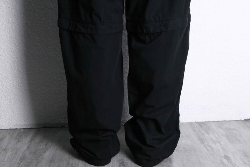 black 2way gimmick cargo pants