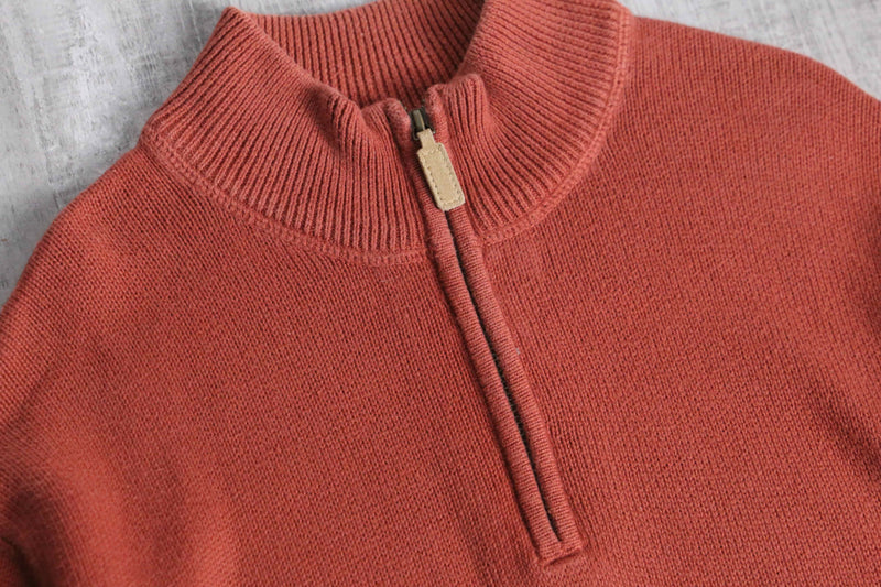 1990-00's Eddie Bauer half zip cotton knit