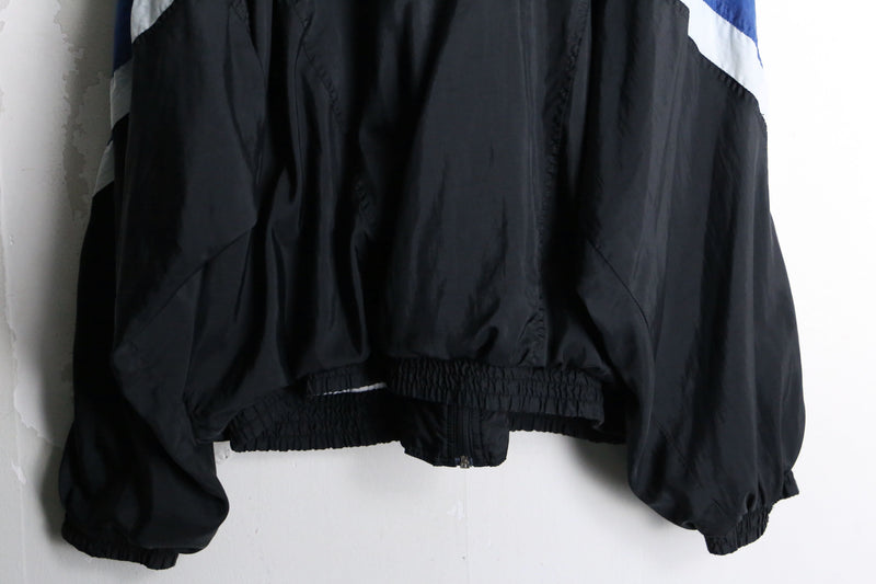 "Pierre Cardin" blue×black nylon jacket