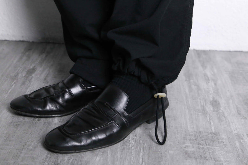 black 2way gimmick cargo pants