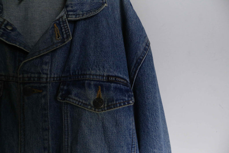 LEE wolf back patch design denim jacket