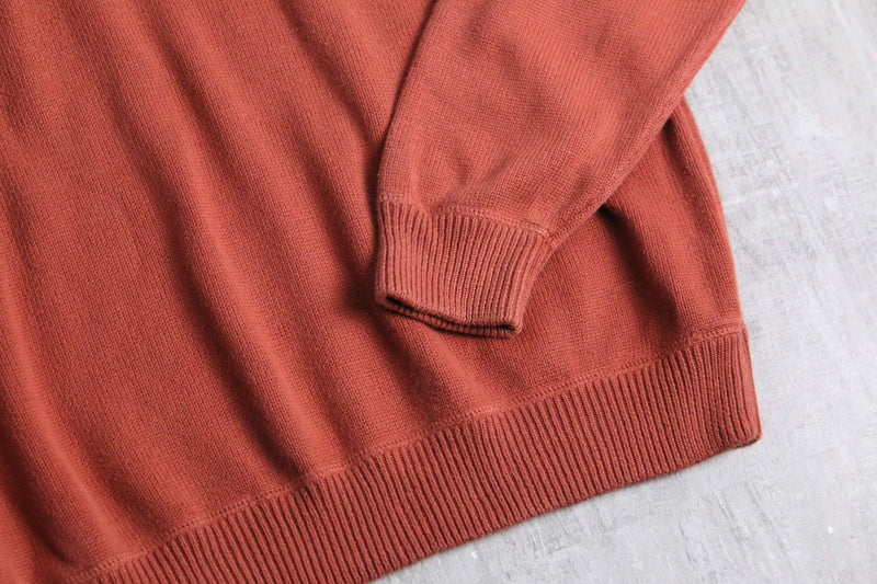 1990-00's Eddie Bauer half zip cotton knit