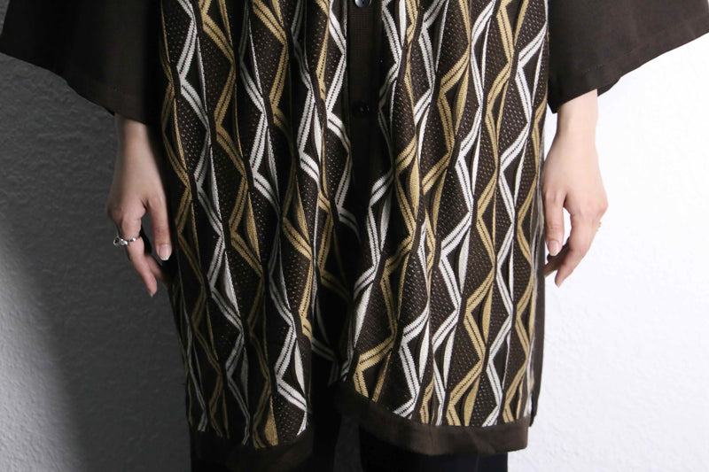 brown color knit switch s/s shirts