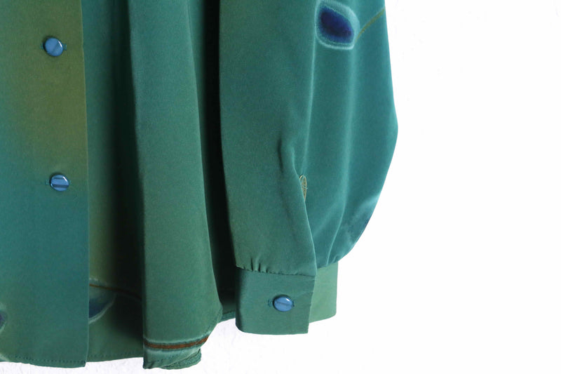 leaf pattern green color l/s shirt
