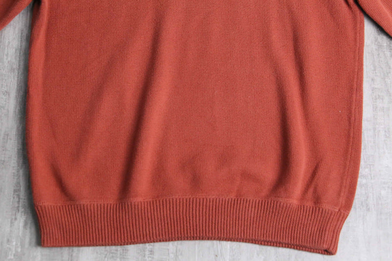 1990-00's Eddie Bauer half zip cotton knit
