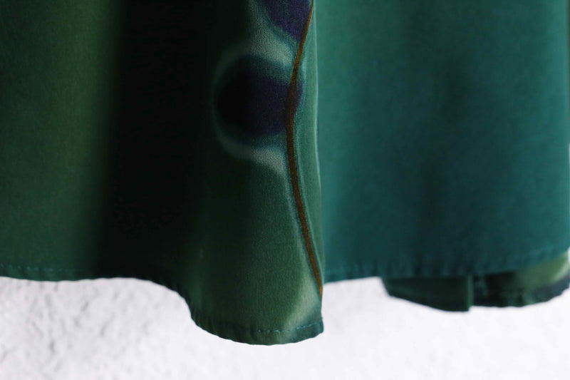 leaf pattern green color l/s shirt