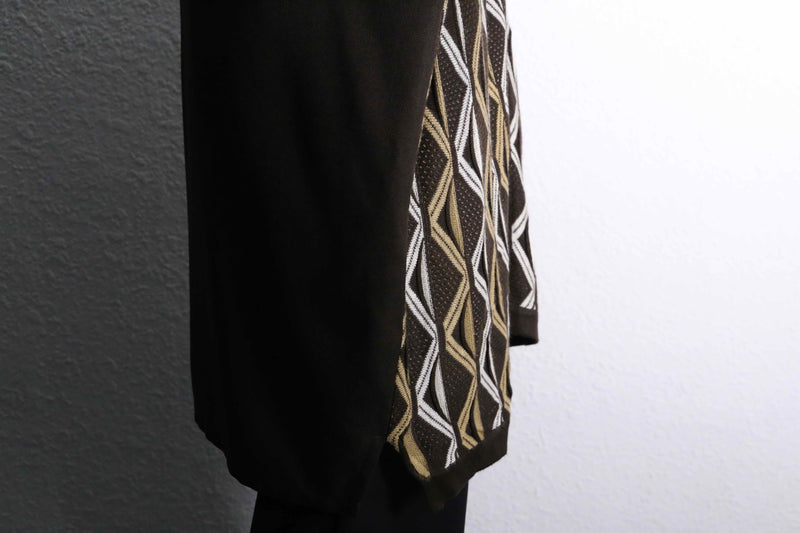 brown color knit switch s/s shirts