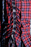 "Re:make" docking gather check shirt