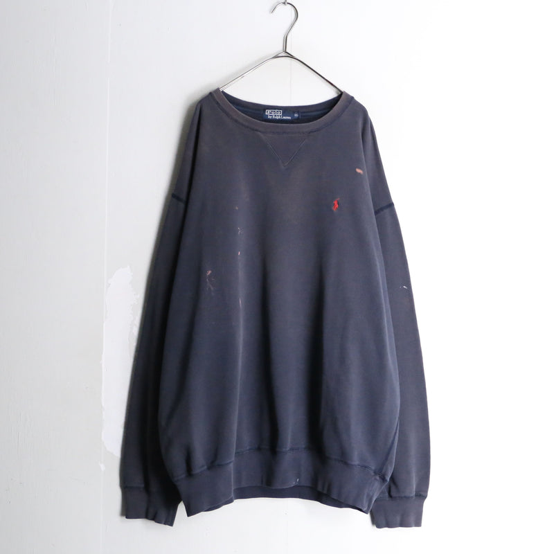 90’s “Polo by RL” damage loose sweat