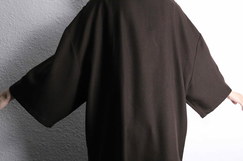 brown color knit switch s/s shirts
