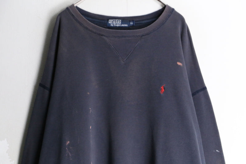 90’s “Polo by RL” damage loose sweat