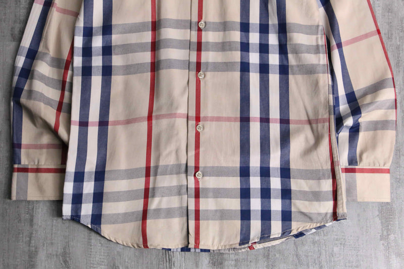 “BURBERRY” tartan check cotton shirt