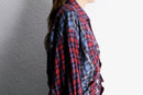 "Re:make" docking gather check shirt