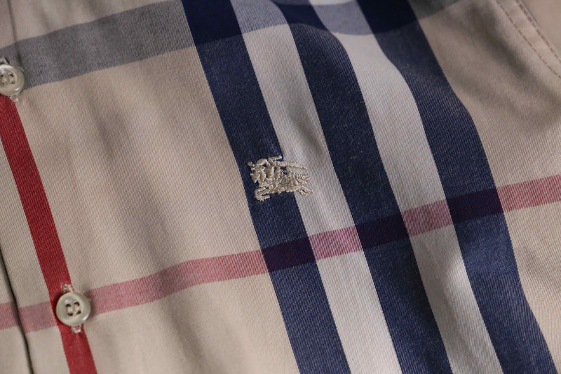 “BURBERRY” tartan check cotton shirt