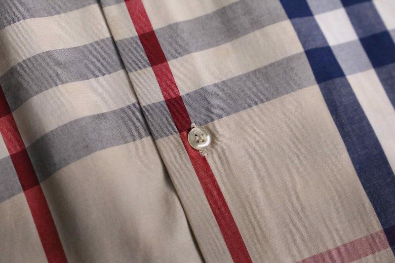 “BURBERRY” tartan check cotton shirt