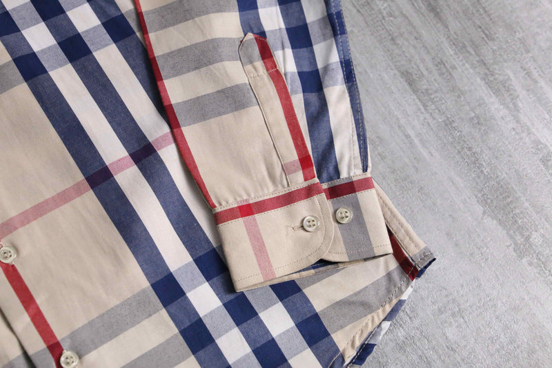 “BURBERRY” tartan check cotton shirt