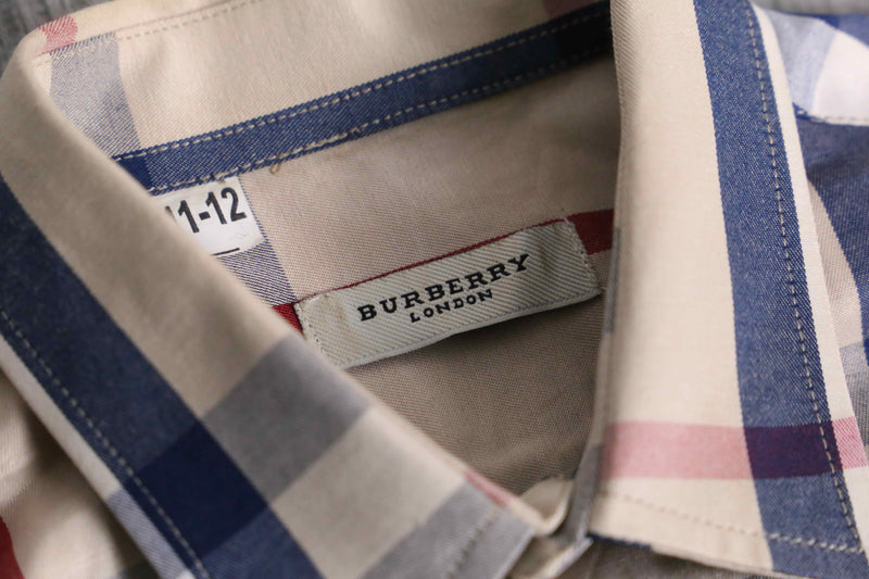 “BURBERRY” tartan check cotton shirt