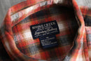 2000s cotton flannel ombre check shirt｜シャツの古着 詳細8