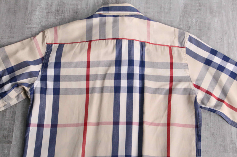 “BURBERRY” tartan check cotton shirt