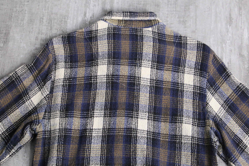 mulch check pattern short length zip up jacket