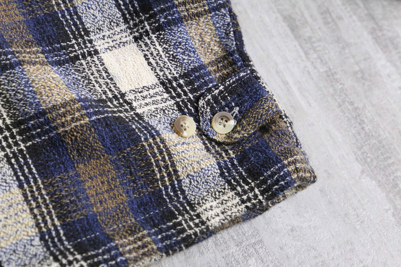 mulch check pattern short length zip up jacket