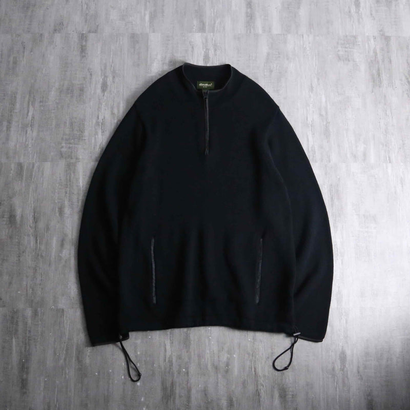 1990s Eddie Bauer half zip cotton knit