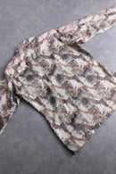 70's "ARROW" total transfer printed poly shirt