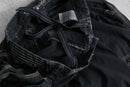 2000s black wide cargo shorts