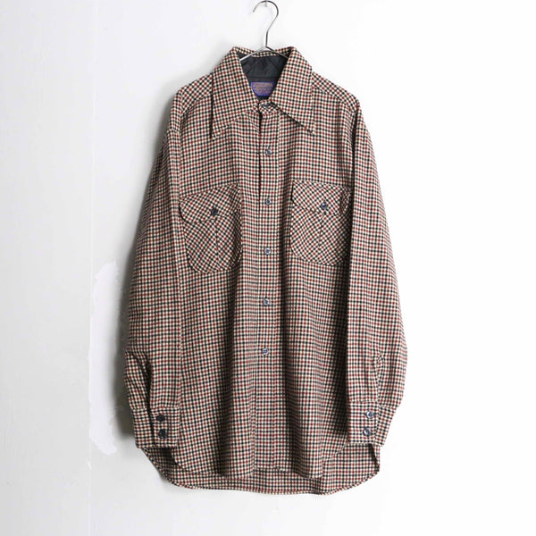 70s “PENDLETON” wool check shirt